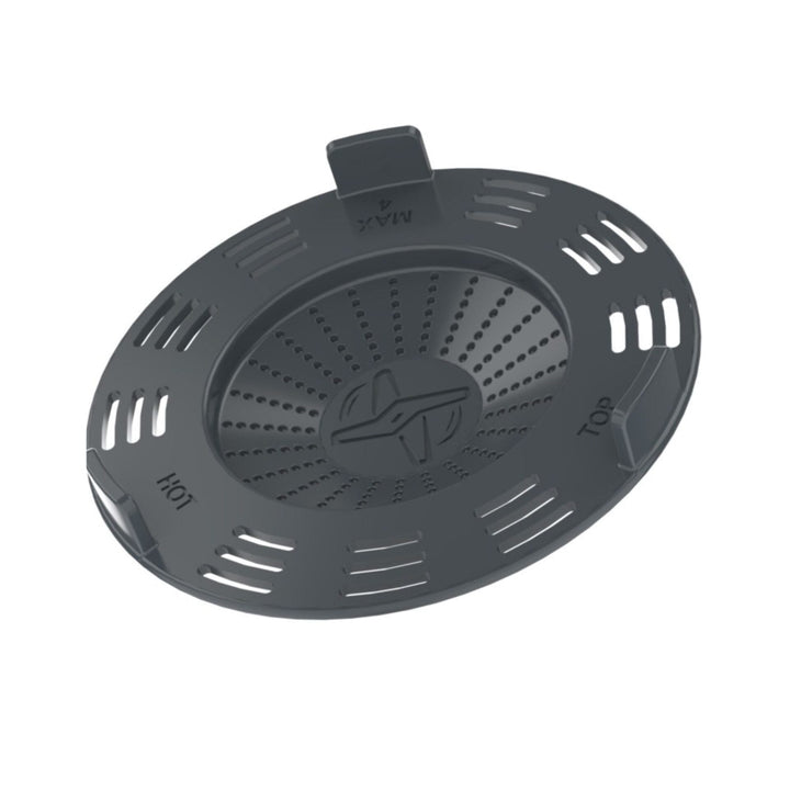 Schwarzer FitSchutz Spritzschutz passend für Thermomix®* Ansicht von oben