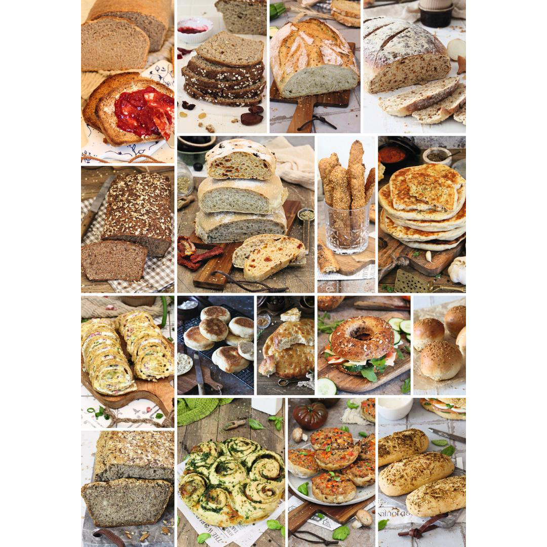 Bilderverzeichnis für Brotbackbuch für den Thermomix by fitgemixt - entdecke jetzt das neue Brotbackbuch für deinen Thermomix® und backe dein eigenes leckeres Brot! Hol dir jetzt das Buch bei fitgemixt und starte deine Brotback-Abenteuer!