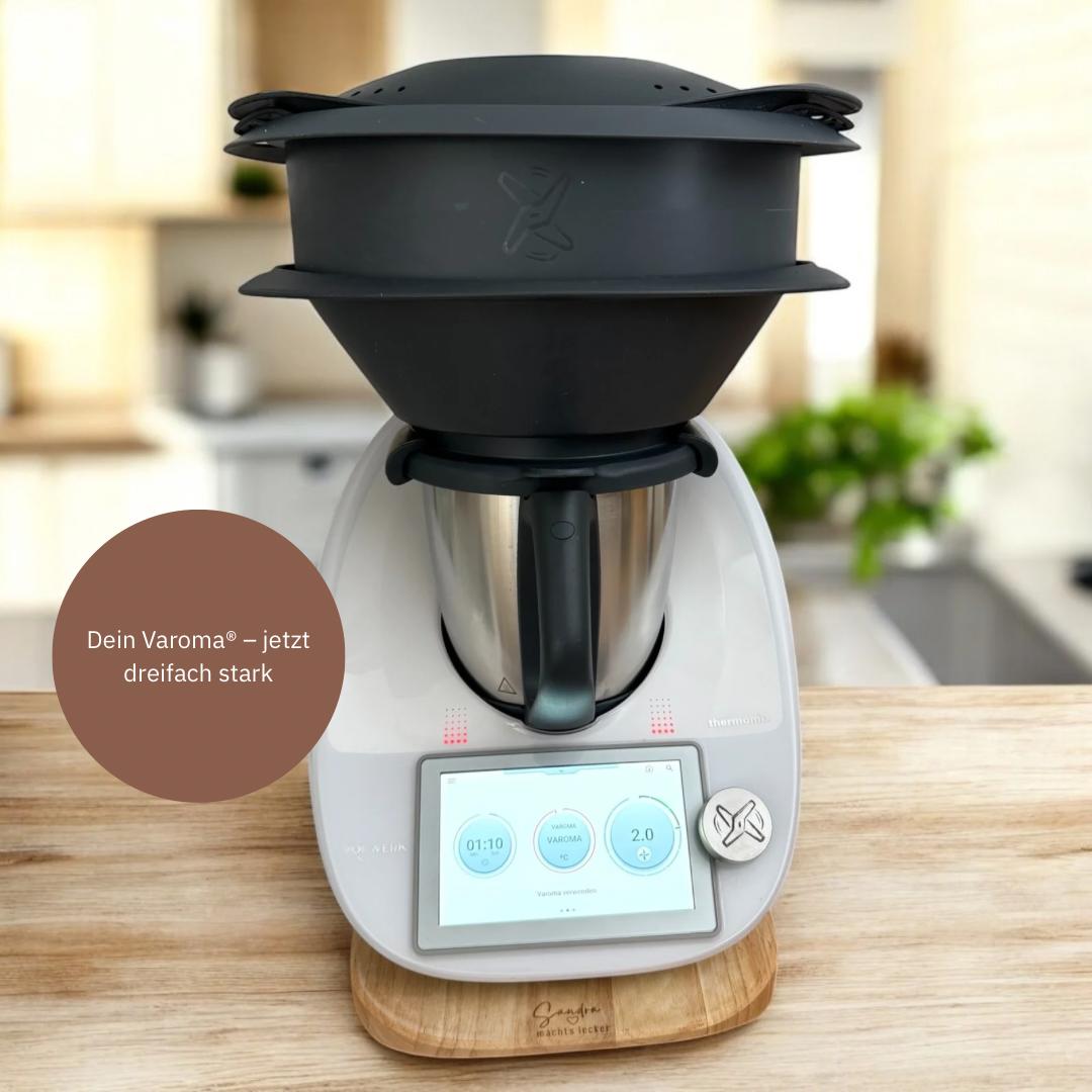 Gareinsatz Thermomix®* TM5* Alternative von fitgemixt – FitSteamTower für mehr Volumen – jetzt im Shop kaufen