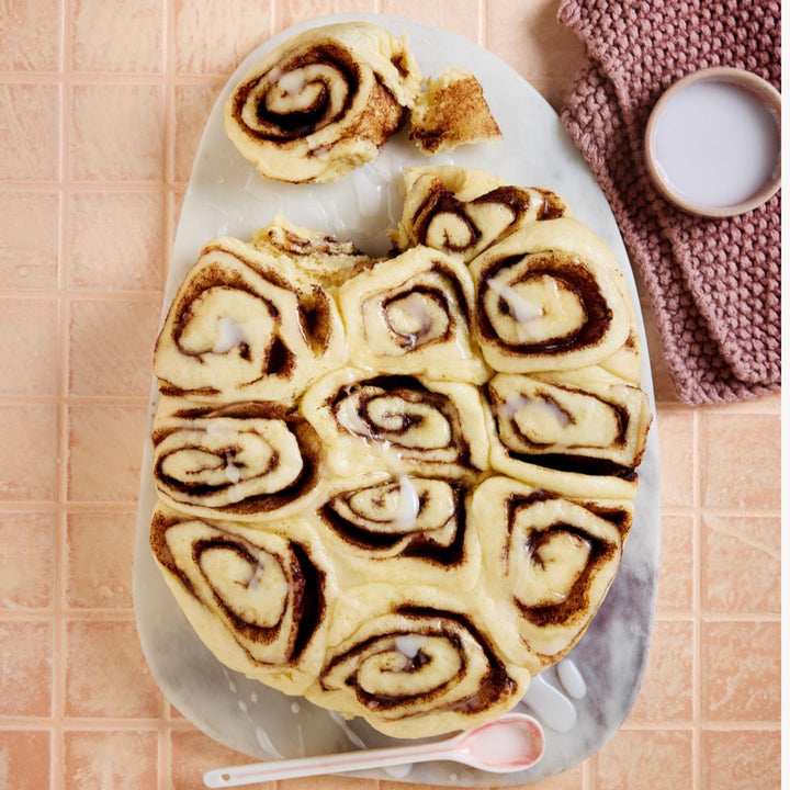 Gedämpfte Zimtschnecken als Thermomix®* Varoma®* Rezept ohne Backofen aus dem fitgemixt Varoma-Kochbuch „Jetzt dampft's", jetzt im Shop bestellen