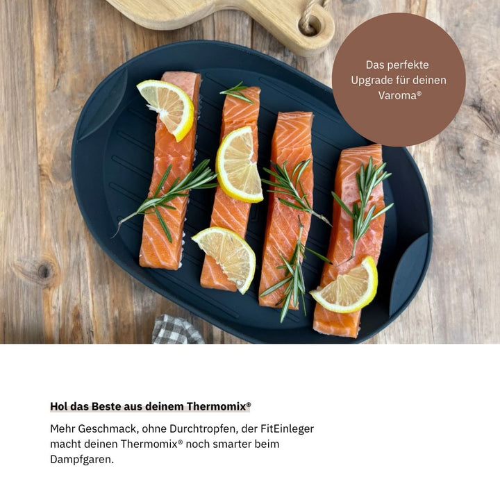 FitEinleger TM6 – Varoma® Einlegeboden zur Optimierung des Dampfgarprozesses. Hochwertiges Zubehör von fitgemixt.