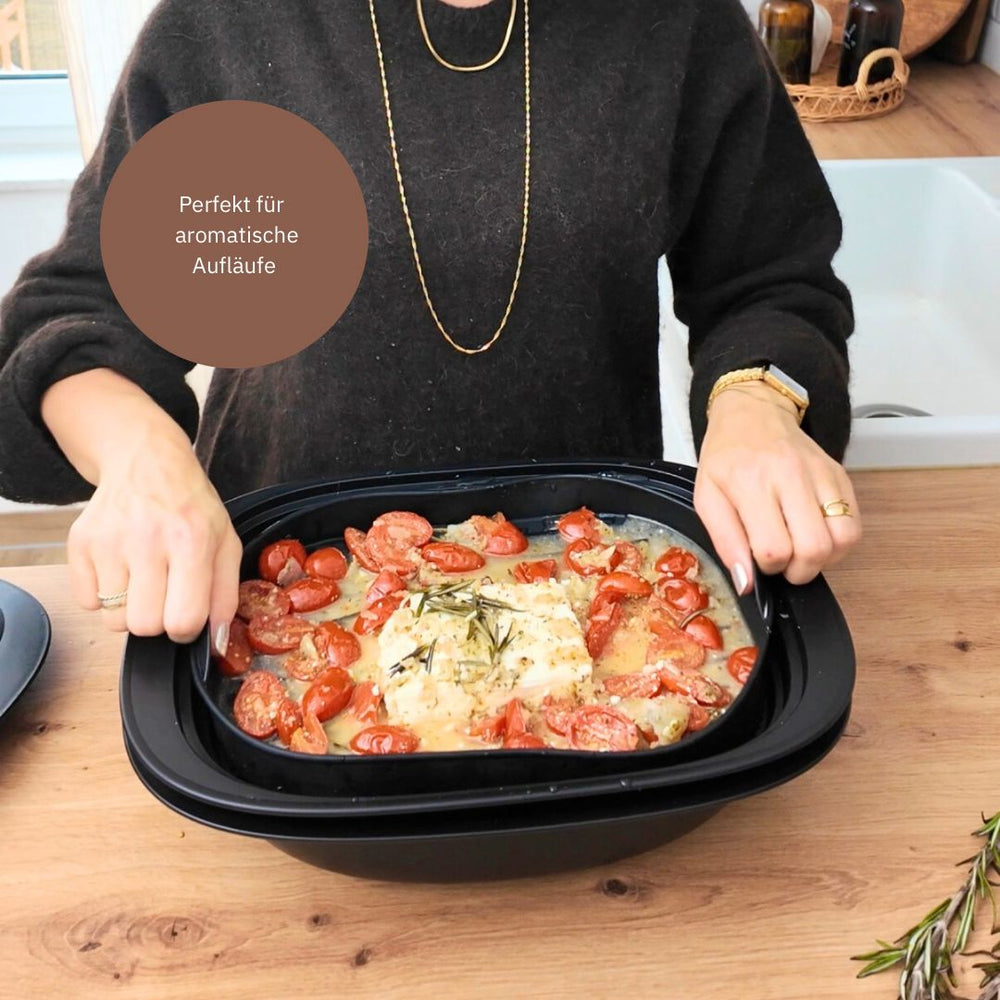 Fitgemixt FitEinleger für Thermomix® TM7 – optimiertes Zubehör für gleichmäßiges Dampfgaren im Varoma®. Jetzt bestellen.