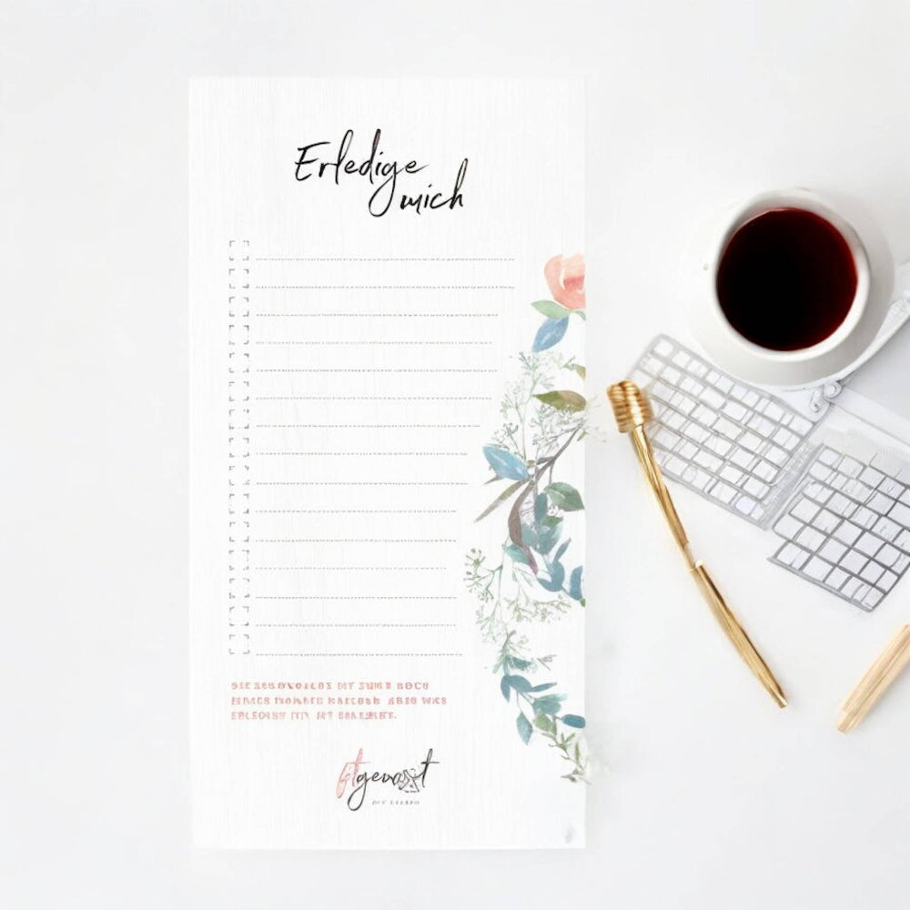 Clevere ToDo Liste Wochenplan by fitgemixt. Jetzt online bestellen.