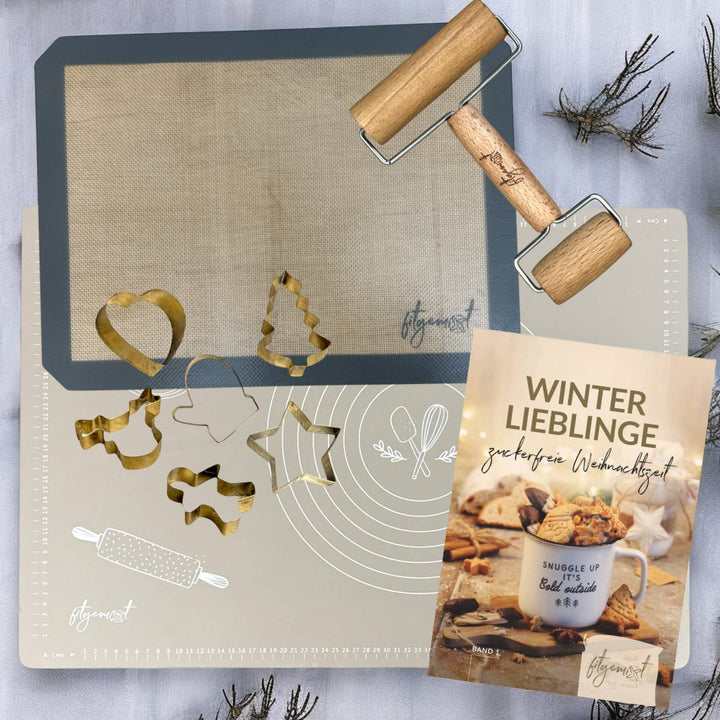 Winterlieblinge Premium Set kaufen – festliches Backset mit Zubehör & Rezeptideen von fitgemixt