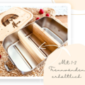 Lunchbox aus Edelstahl mit Trennwänden gesucht? Wir bieten dir mit dieser formschönen Lunchbox Komponenten aus Edelstahl in Verbindung mit praktischen Trennwänden aus Bambus sowie einem ebenfalls aus Bambus gefertigten Deckel, welcher auch noch mit Name und Motiv graviert werden kann. Bestellbar im fitgemixt Onlineshop.