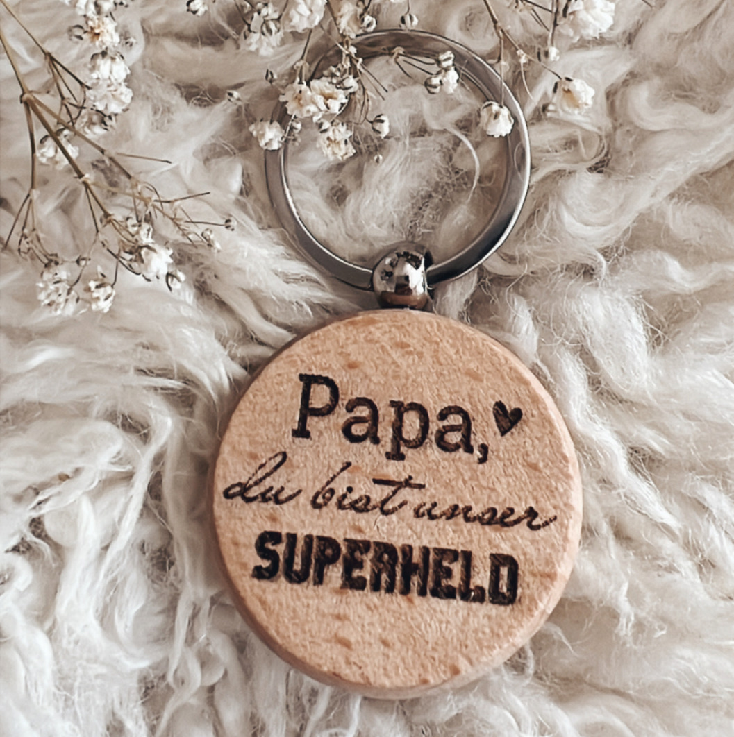 ❤️ Schlüsselanhänger Papa  praktisches Geschenk ✚ Gravur