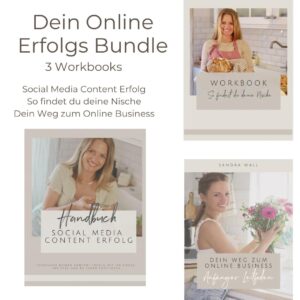 Sichere dir hier das ultimative Bundle rund ums Thema Online-Business für Anfänger der erfolgreichen Influencerin Sandra Wall von Fitgemixt