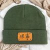 Beanie personalisieren – individuelle Baumwollmütze mit personalisiertem Namensschild im fitgemixt Shop