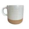 Minimalistische Tasse mit Gravur "Einatmen Ausatmen Lächeln" im Creatable-Style – erhältlich im fitgemixt Shop